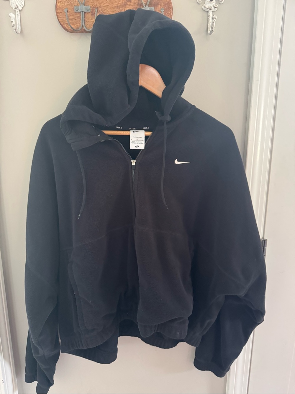 Nike fleece jacket size XL